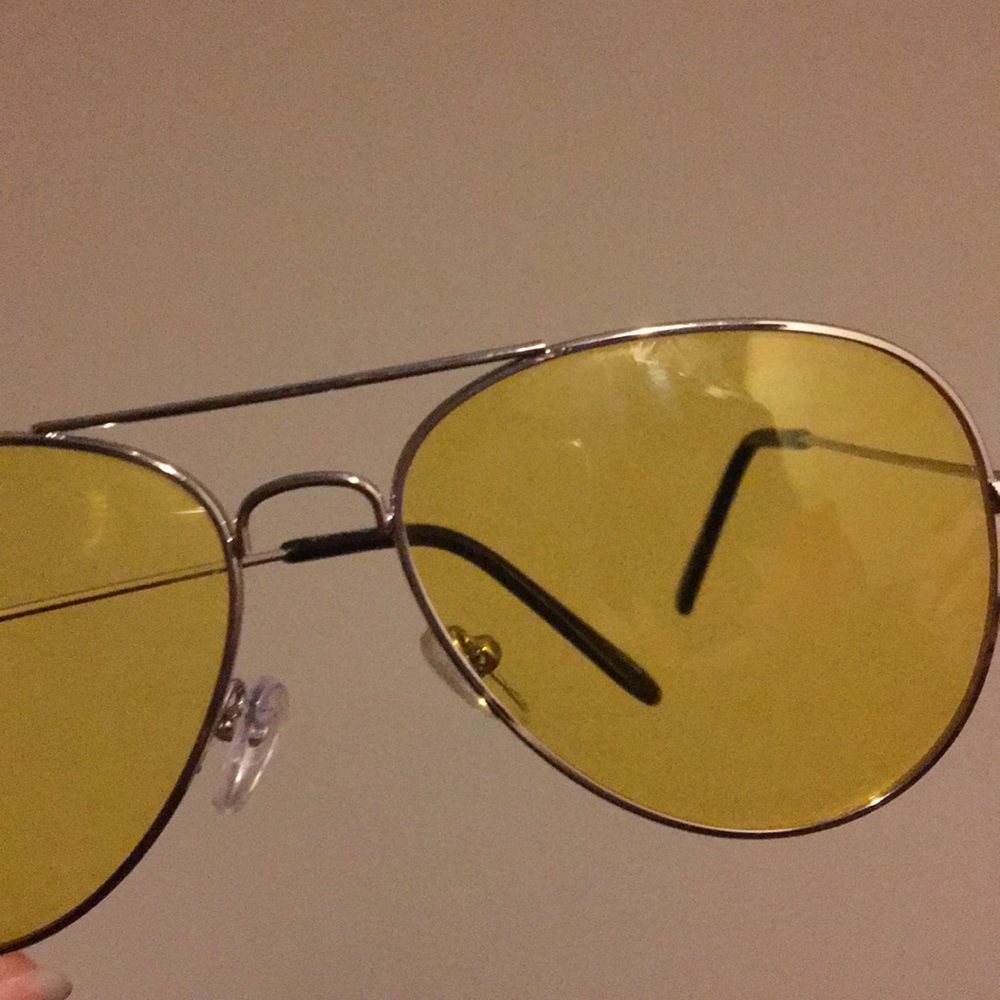 VINTAGE YELLOW RETRO GLASSES